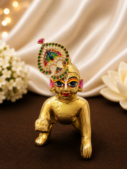 Peacock AD Seep Mukut for Deity – Divine Mayur Collection