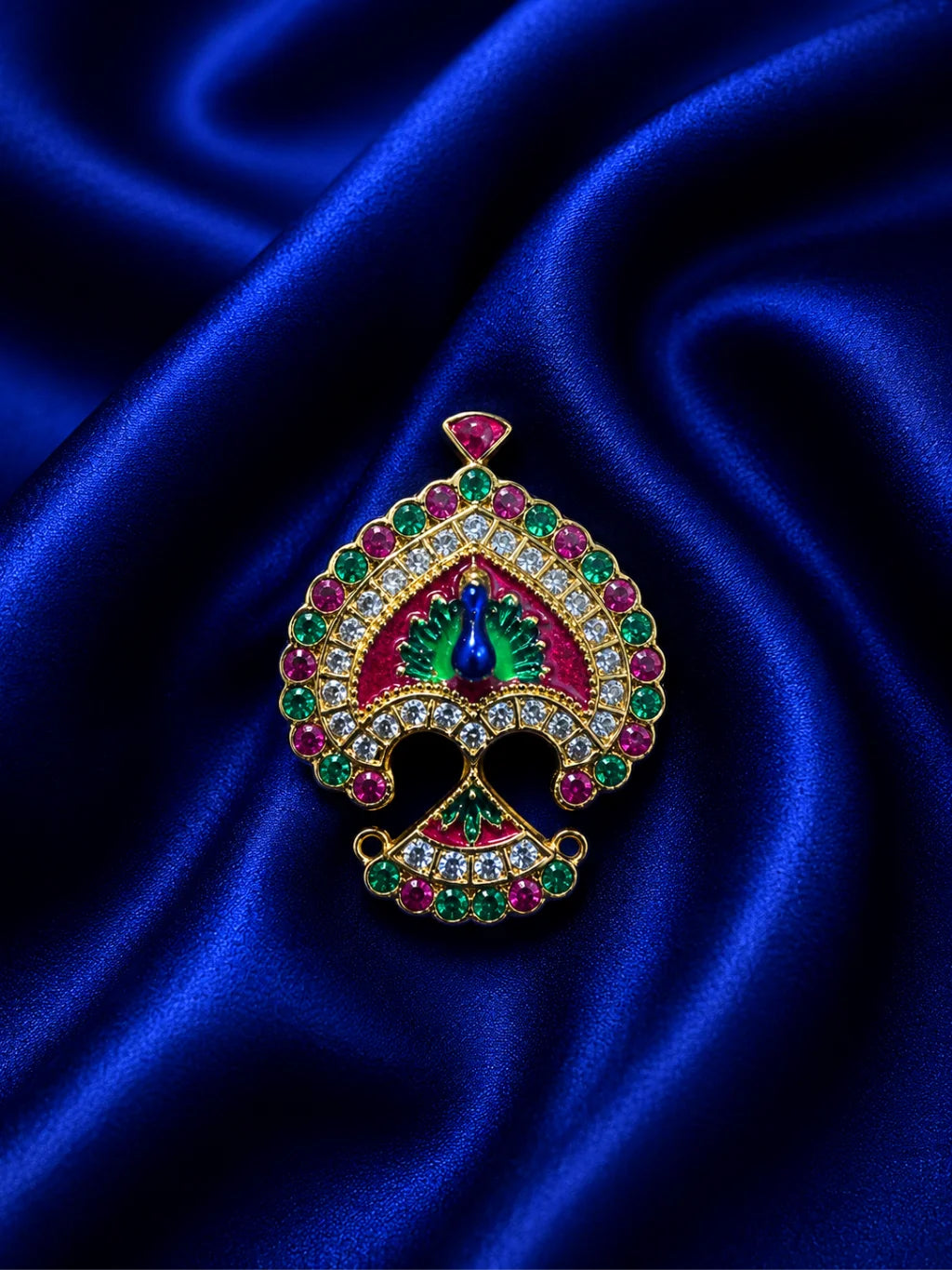 Peacock AD Seep Mukut for Deity – Divine Mayur Collection