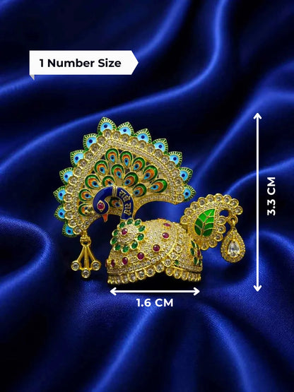 Peacock Utsav AD Mukut for Deity