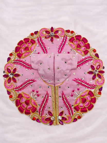 Pink colour Laddu Gopal dress for daily and festive shringar