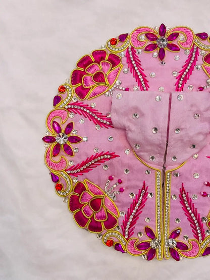 Pink colour Laddu Gopal dress for daily and festive shringar