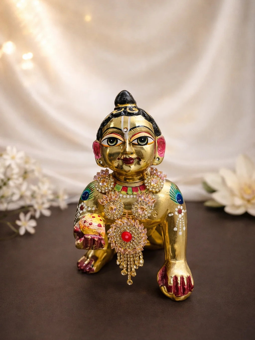 Pink Designer Necklace for Deity