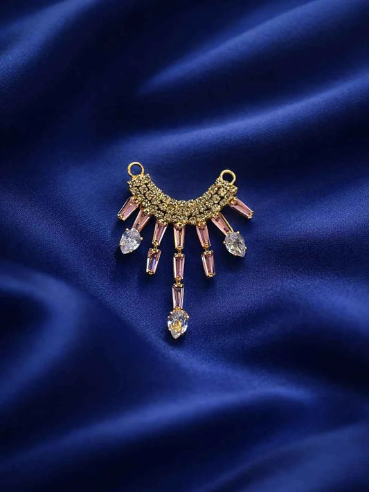 Pink Stone Drops Jewellery
