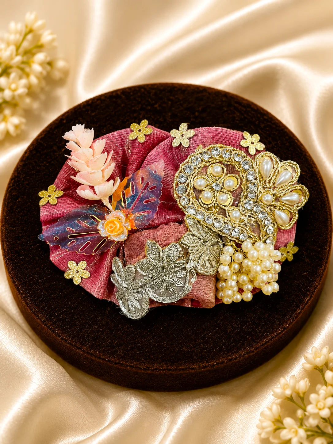 Pink Chanderi Silk Laddu Gopal Dress
