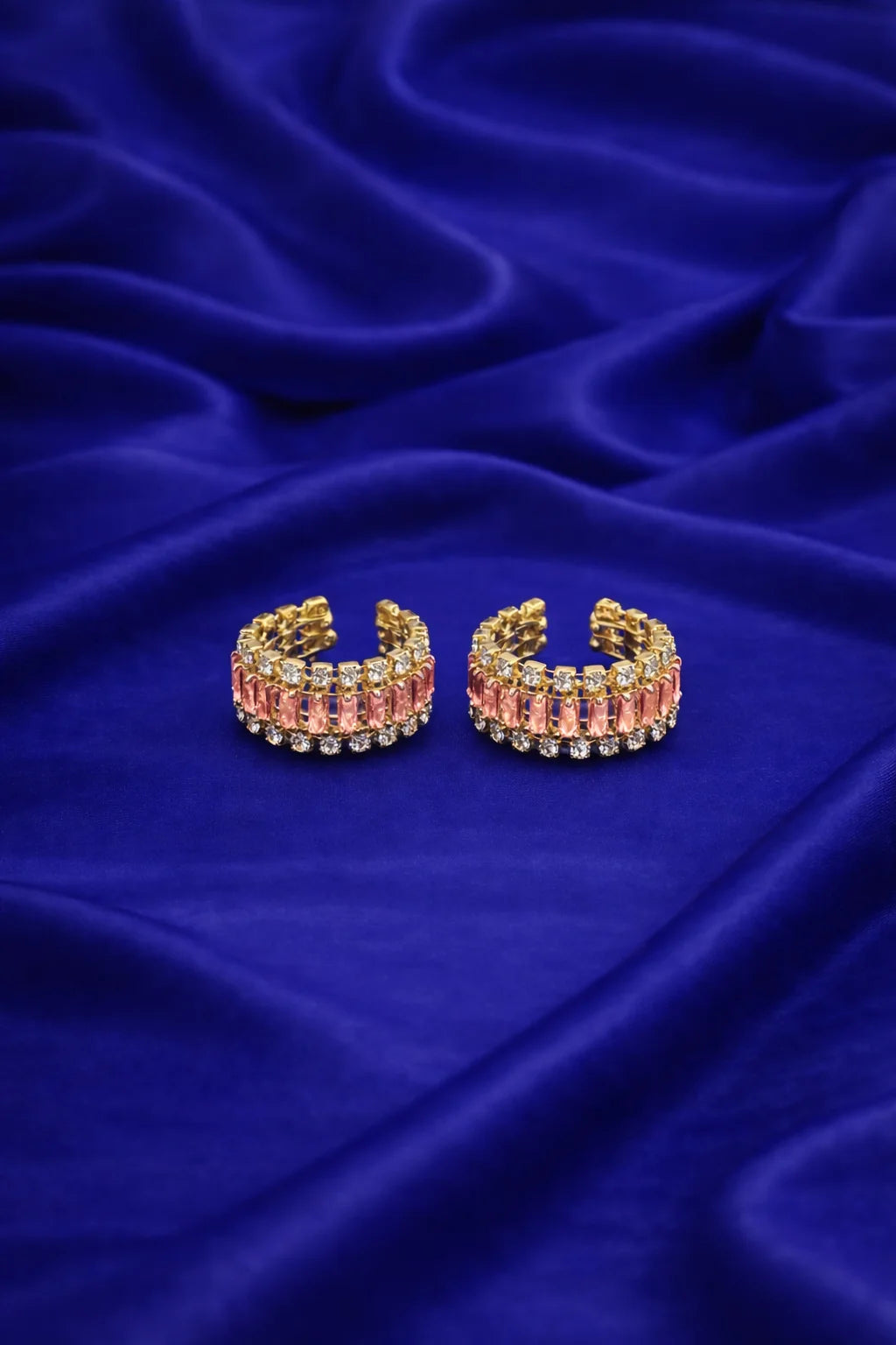Pink & Silver Stone Bangles for Laddu Gopal