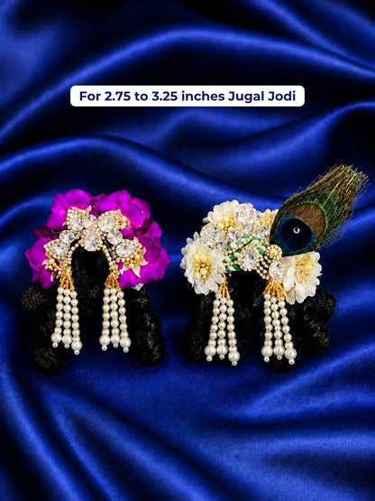Prem Madhuri Mukut with Hair for Jugal Jodi