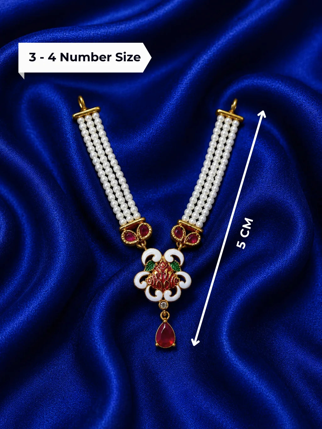 Premium Handcrafted Meenakari Pagdi Mukut, Haar & Earrings Shringar Set