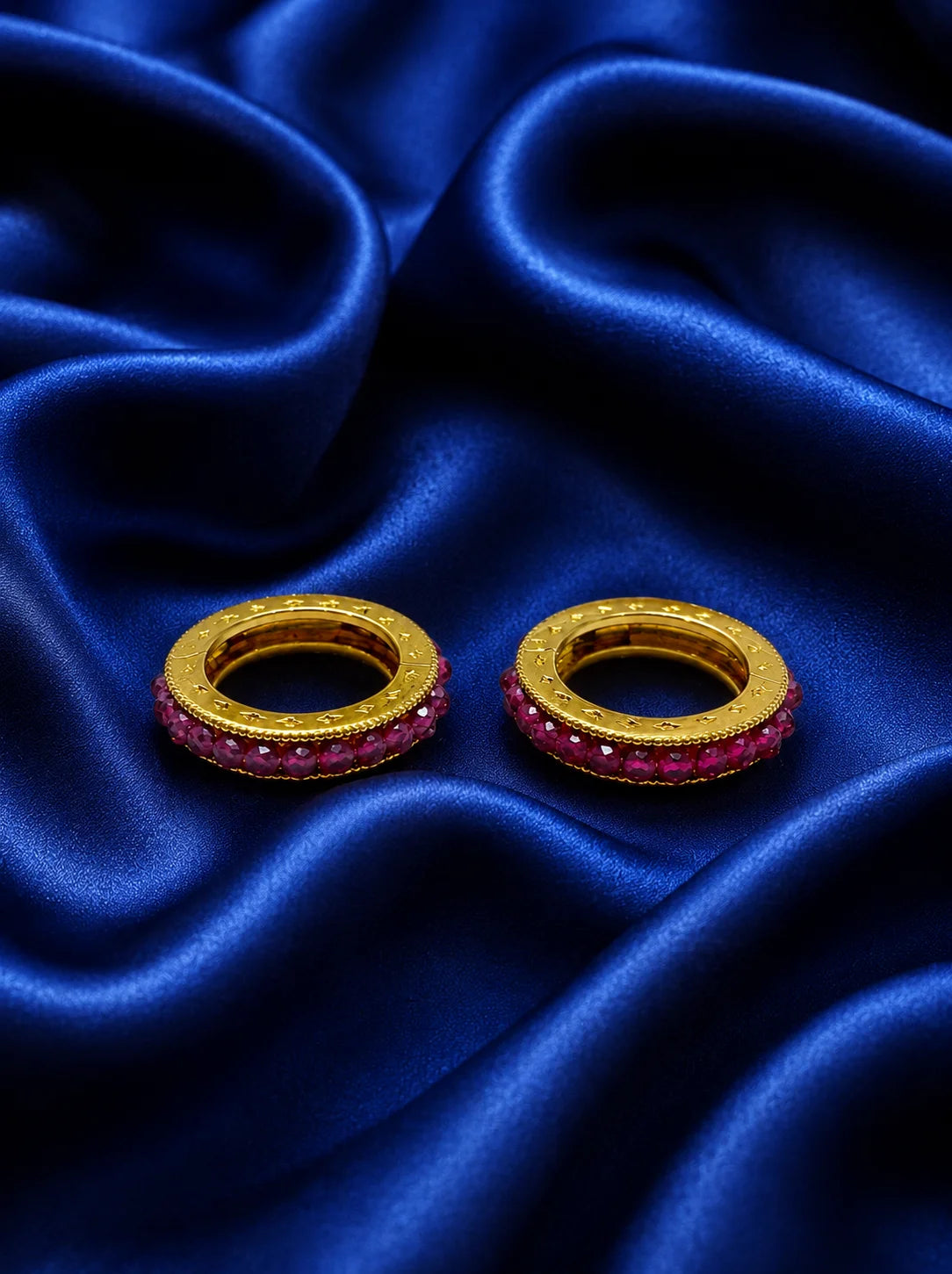 Premium Gold Plated Pearl (Moti) Kada Bangles for Laddu Gopal Ji