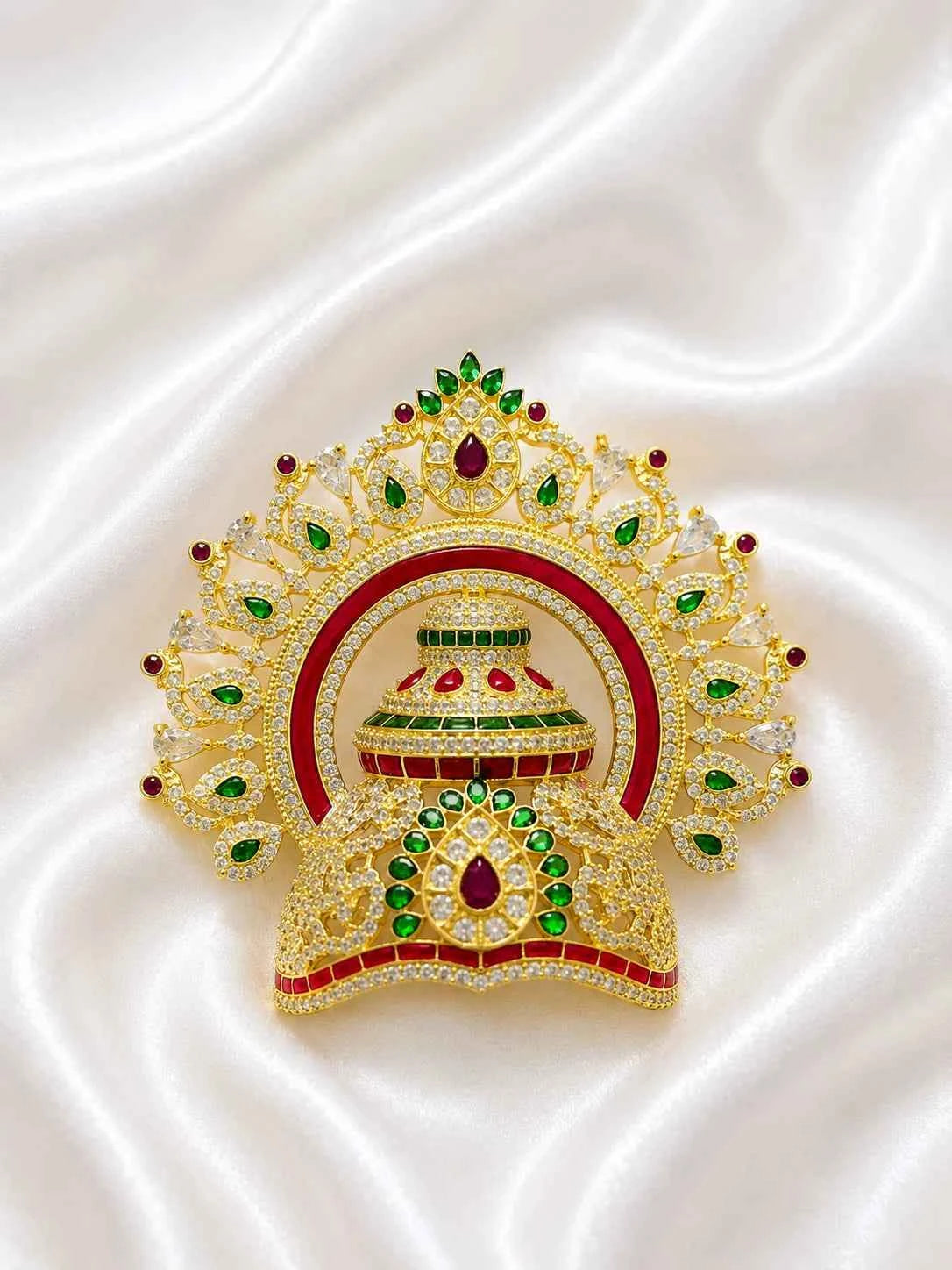 Swarnakala Mandap Multicolor Mukut for Deity