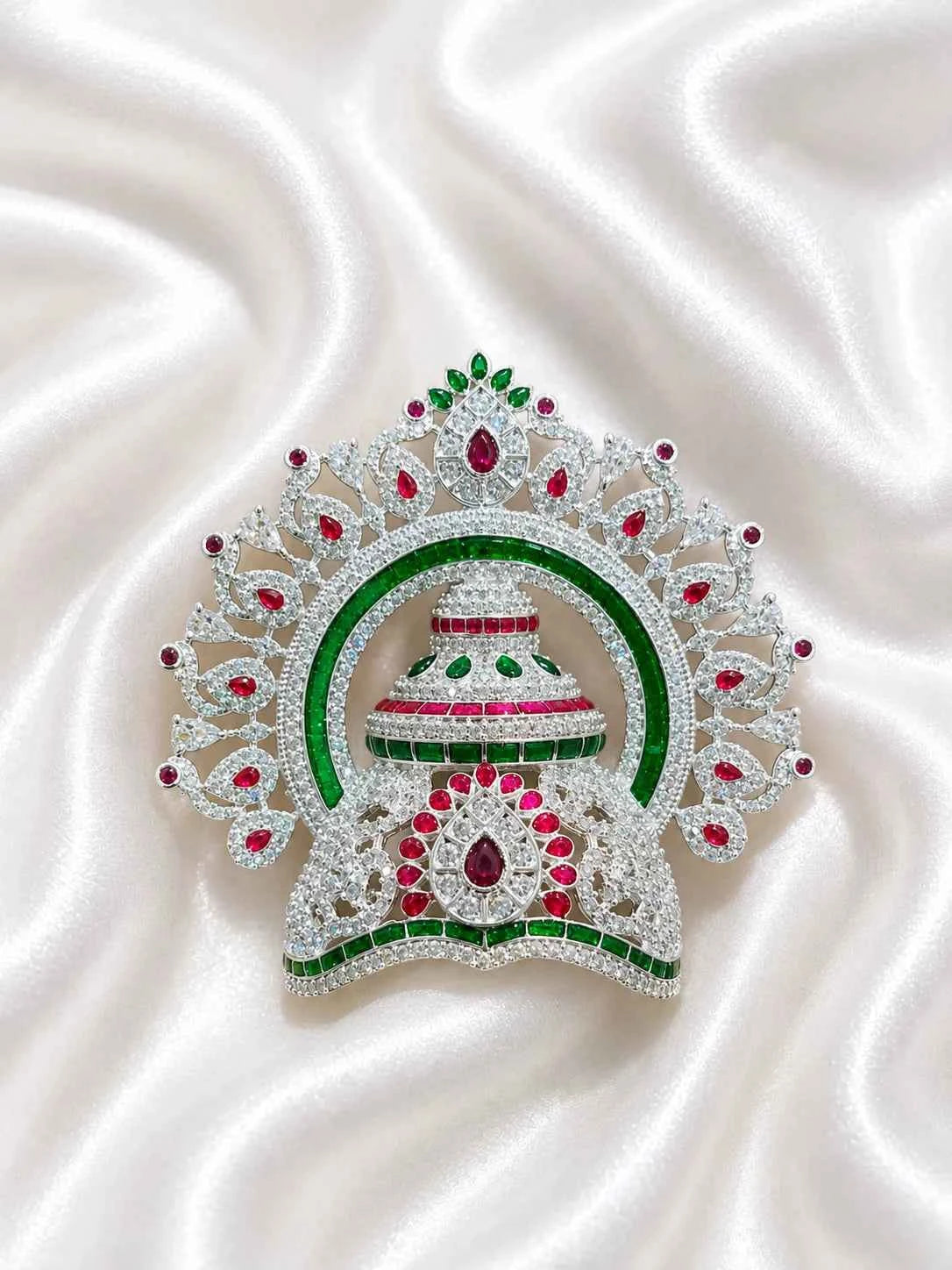 Swarnakala Mandap Multicolor Mukut for Deity