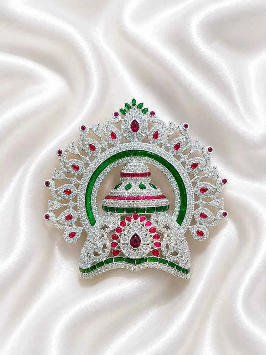 Swarnakala Mandap Multicolor Mukut for Deity