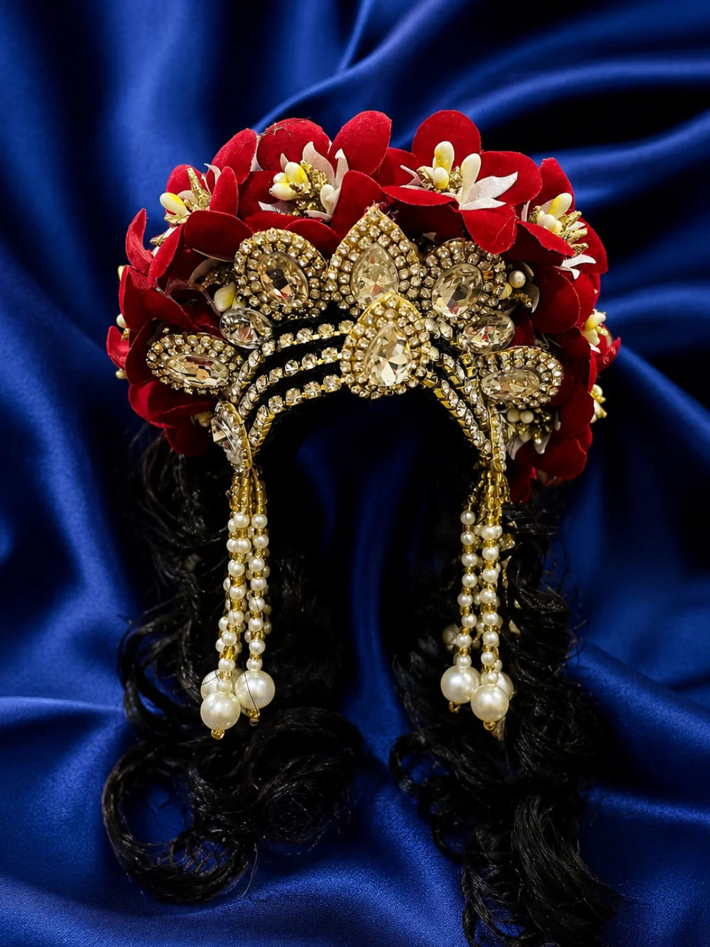 Pushpa Madhuri Mukut with Hair for Jugal Jodi