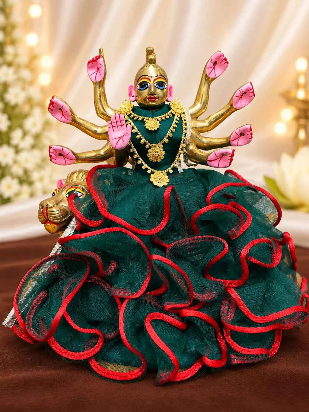 Pushpangan Gold Plated Haar for Deity