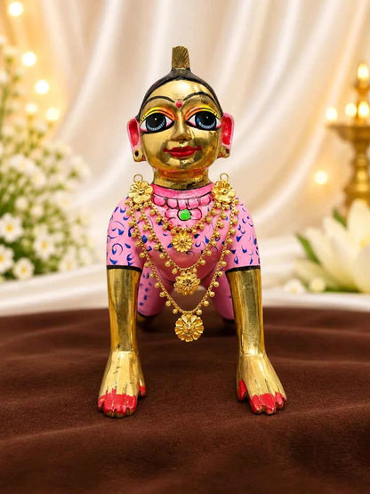 Pushpangan Gold Plated Haar for Deity