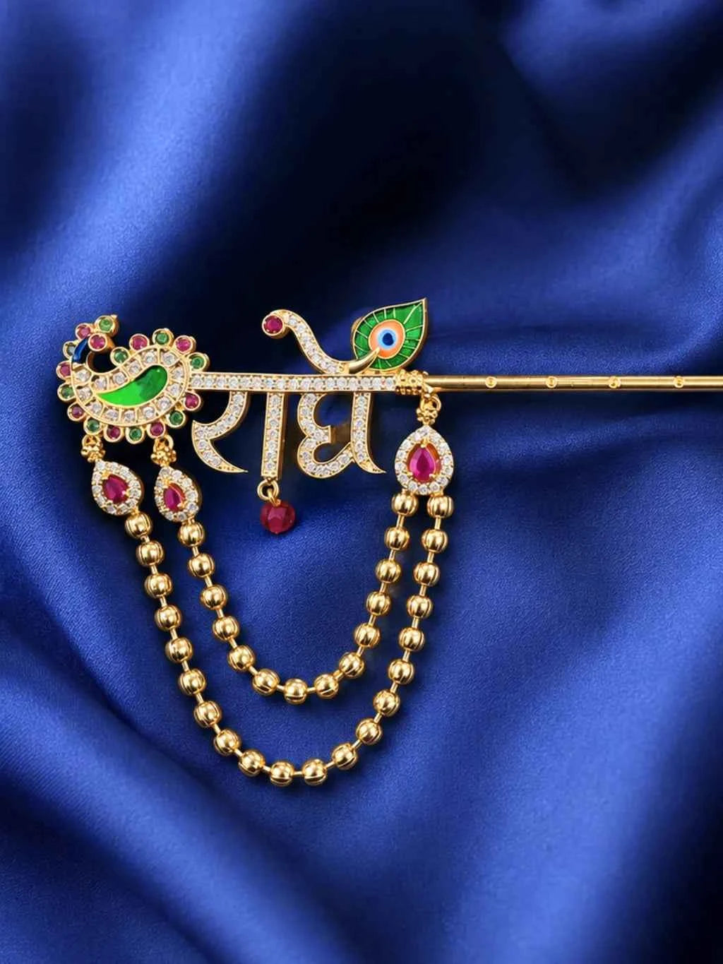 Radhey Peacock AD Bansuri for Deity