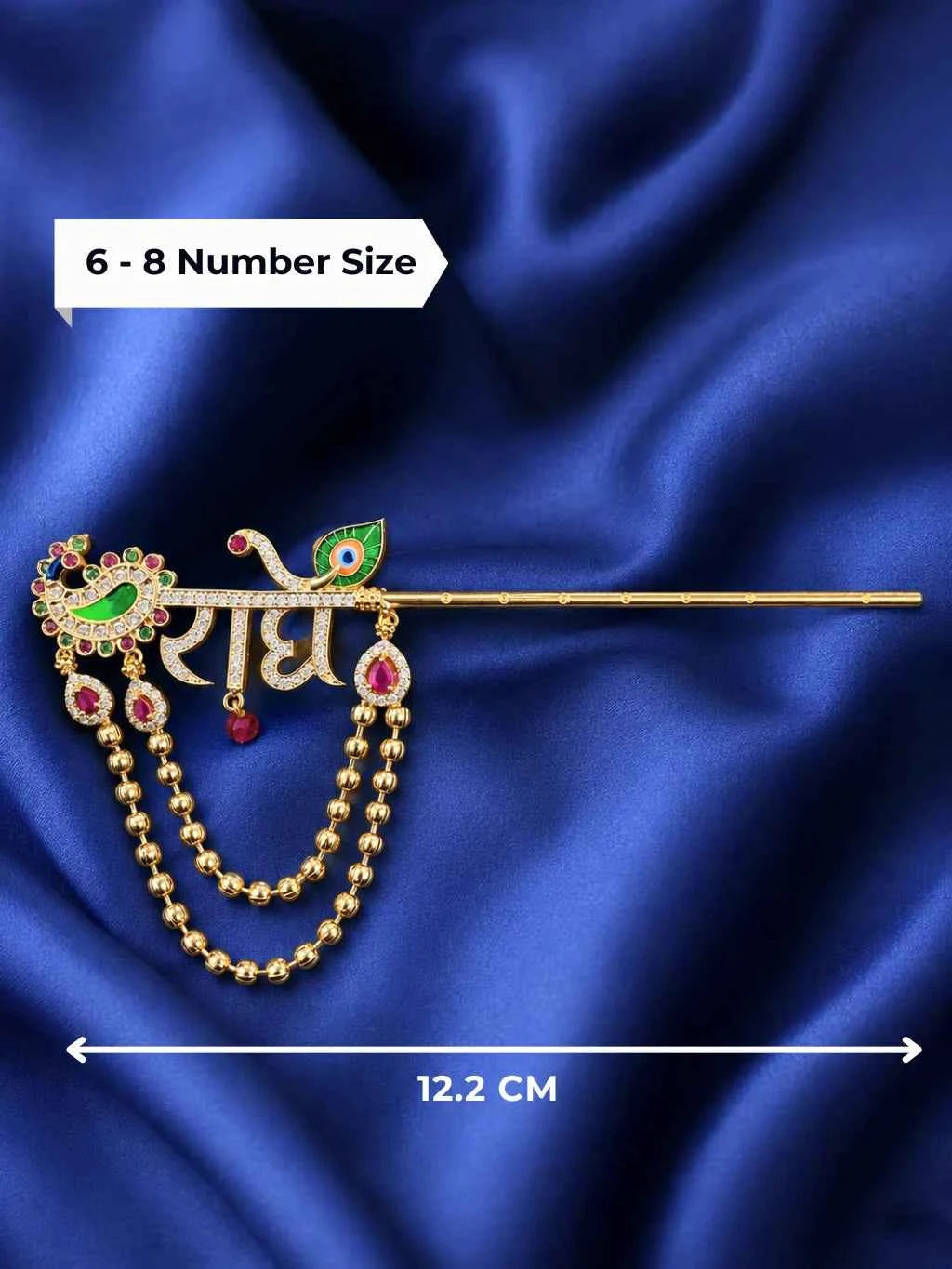 Radhey Peacock AD Bansuri for Deity