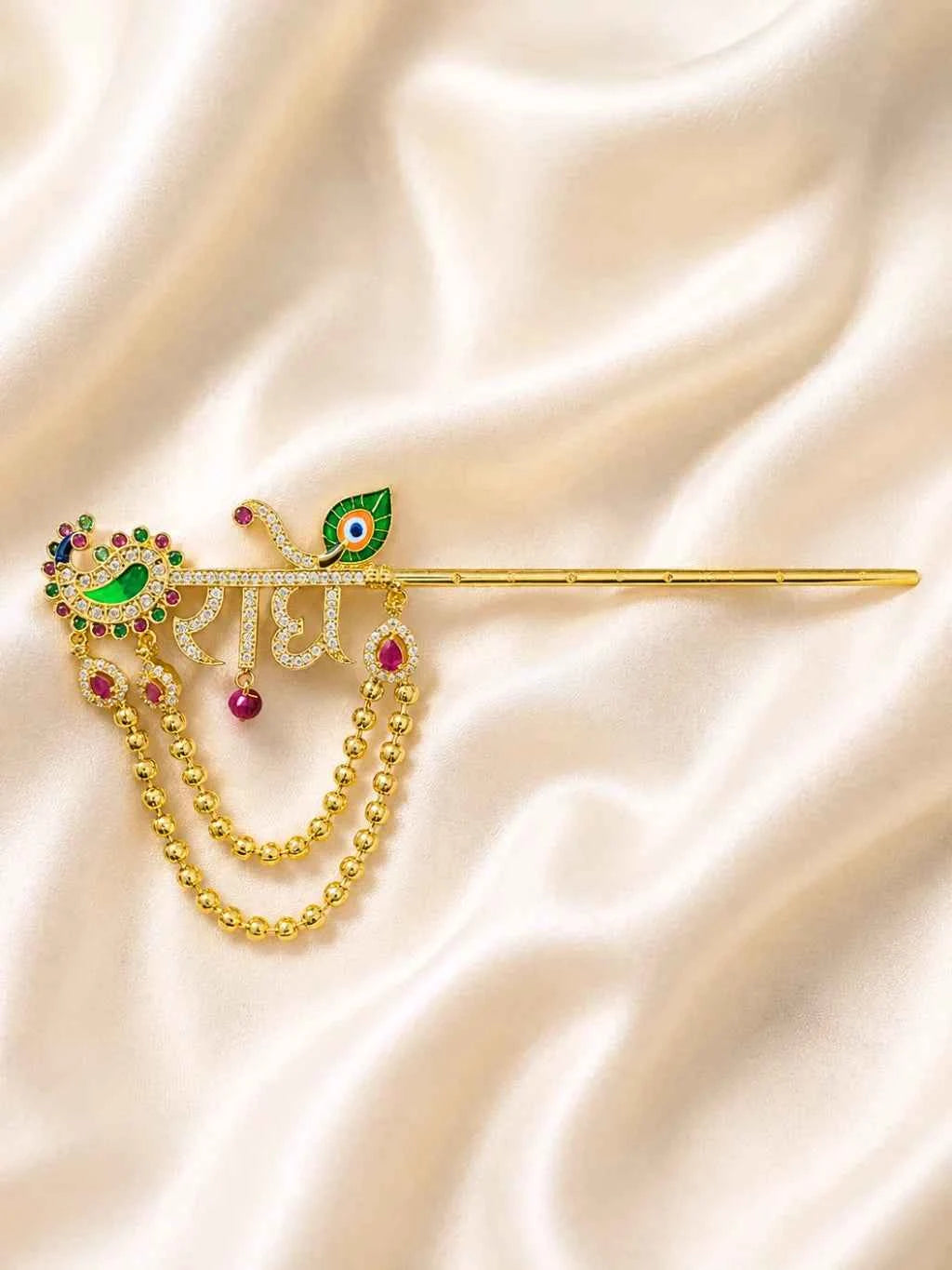 Radhey Peacock AD Bansuri for Deity