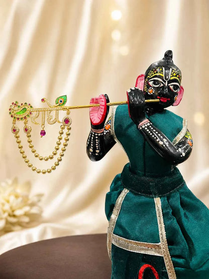 Radhey Peacock AD Bansuri for Deity