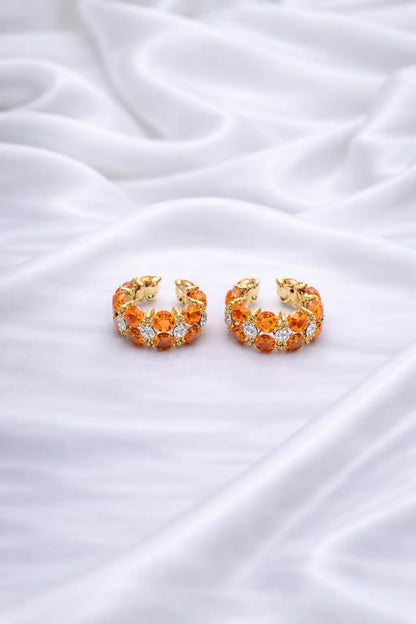 Radiant orange stone work Laddu Gopal bangles for Thakur Ji hand shringar