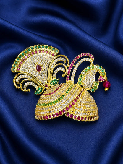 Rajnidhi AD Mukut for Laddu Gopal with sparkling American Diamond stones and premium handcrafted design
