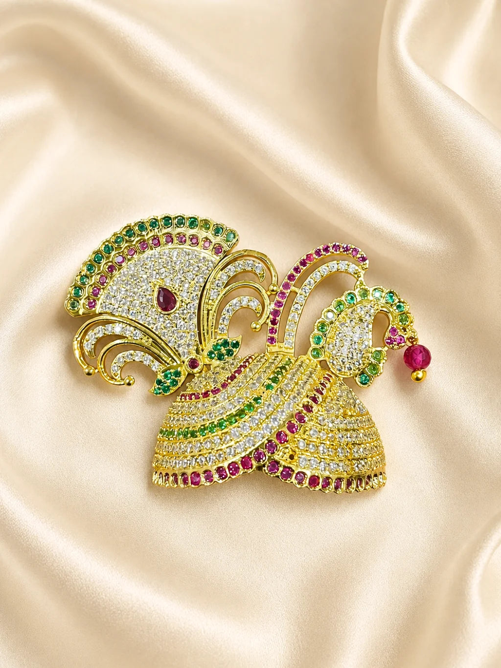 Rajnidhi AD Mukut for Laddu Gopal with sparkling American Diamond stones and premium handcrafted design