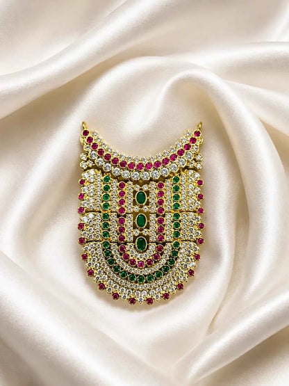 Rajratna Temple AD Necklace for Deity
