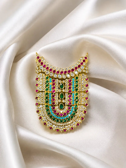 Rajratna Temple AD Necklace for Deity