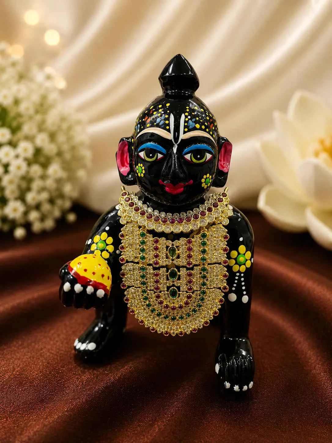 Rajratna Temple AD Necklace for Deity