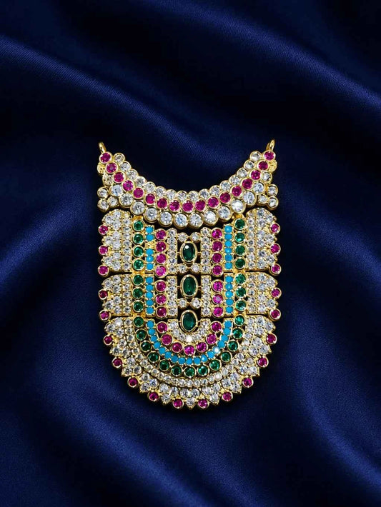 Rajratna Temple AD Necklace for Deity