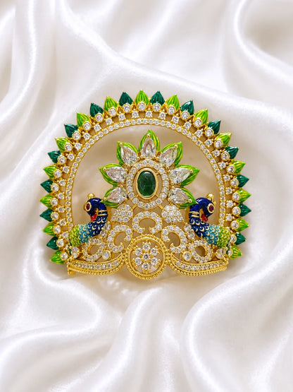 Rajwada Mayur Kamal Mukut for Deity