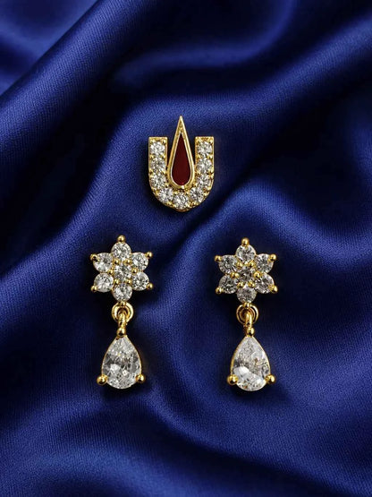 Ramanuja Tilak & Earrings Set for Deity