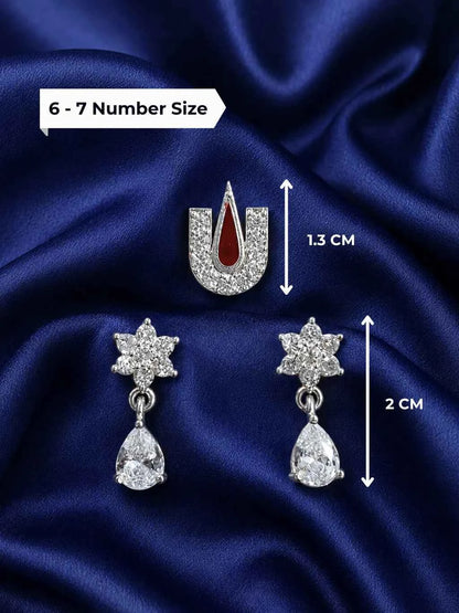 Ramanuja Tilak & Earrings Set for Deity