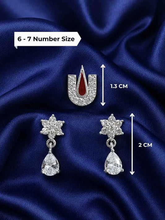 Ramanuja Tilak & Earrings Set for Deity