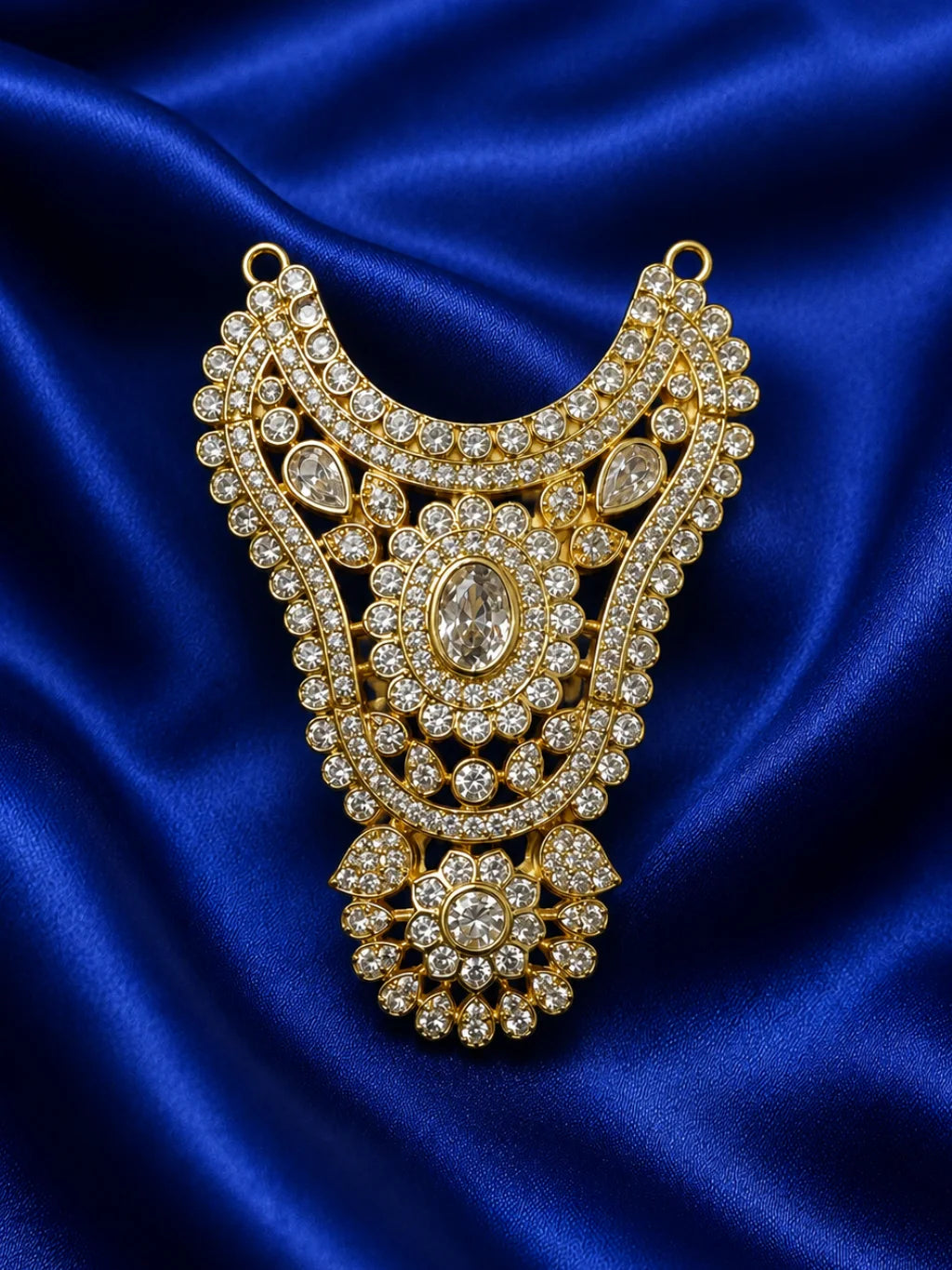 Ratna Madhuri AD Choker with sparkling stones for deity shringar
