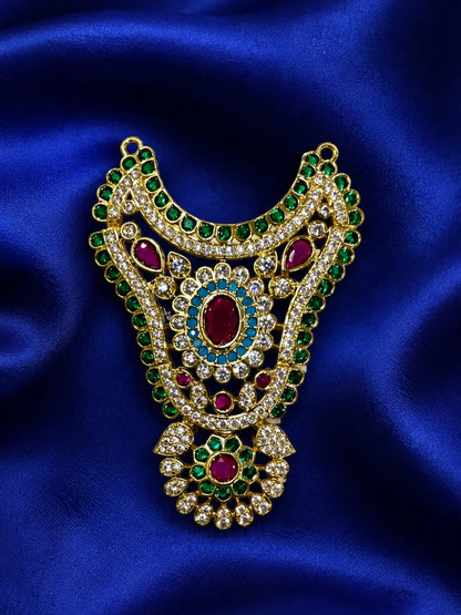 Ratna Madhuri AD Choker with sparkling stones for deity shringar
