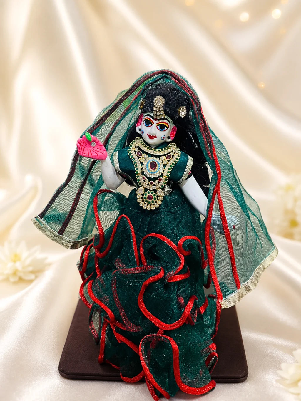 Ratna Madhuri AD Choker with sparkling stones for deity shringar
