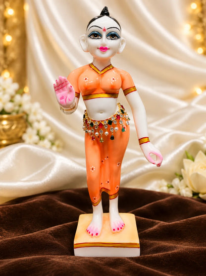 Ratna Mukta Manjari AD Kamarbandh for Deity featuring pearl-inspired ornamental styling and sparkling American Diamond detailing for Radha Rani waist shringar
