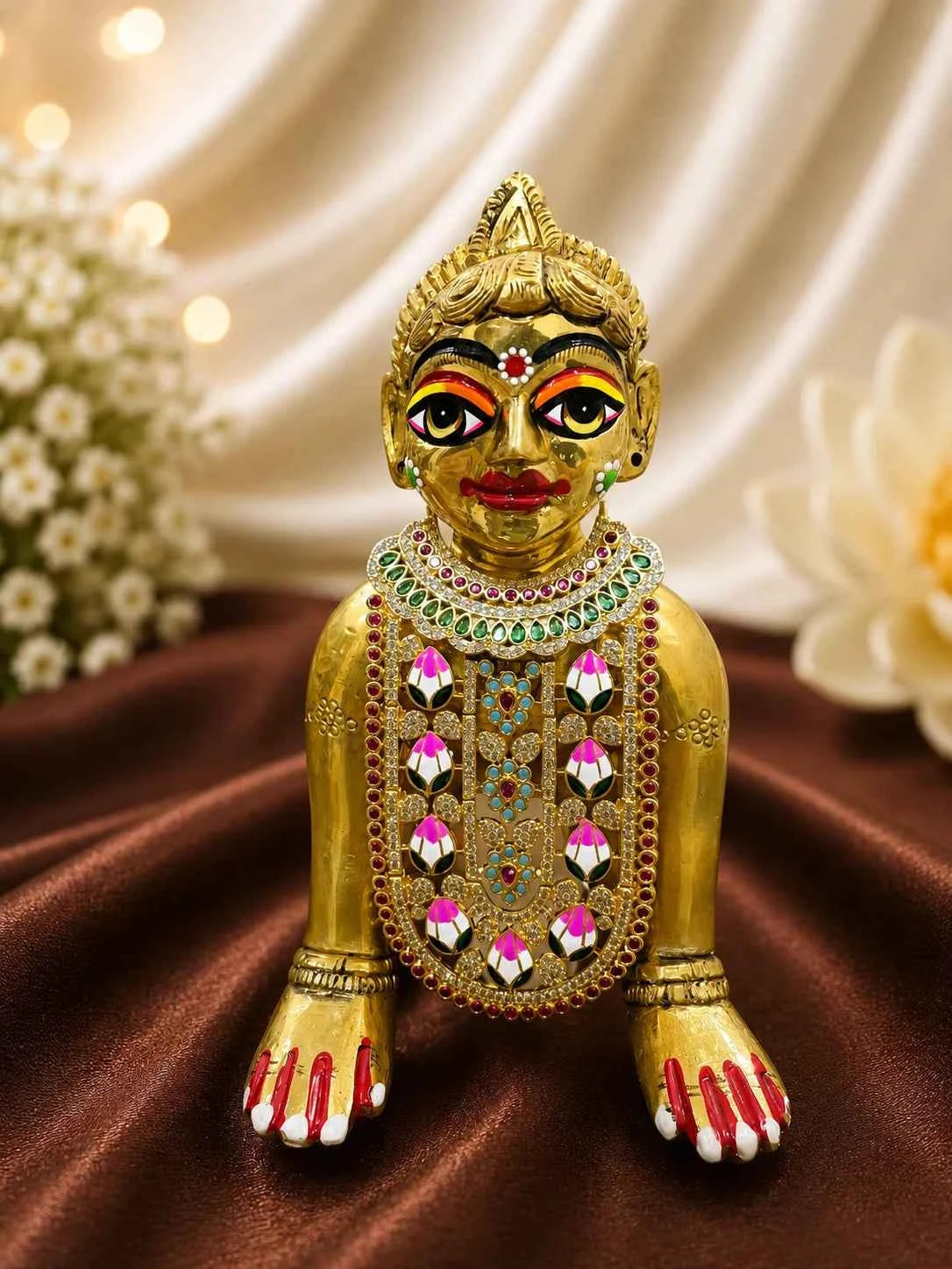 Ratnamala AD Necklace for Deity