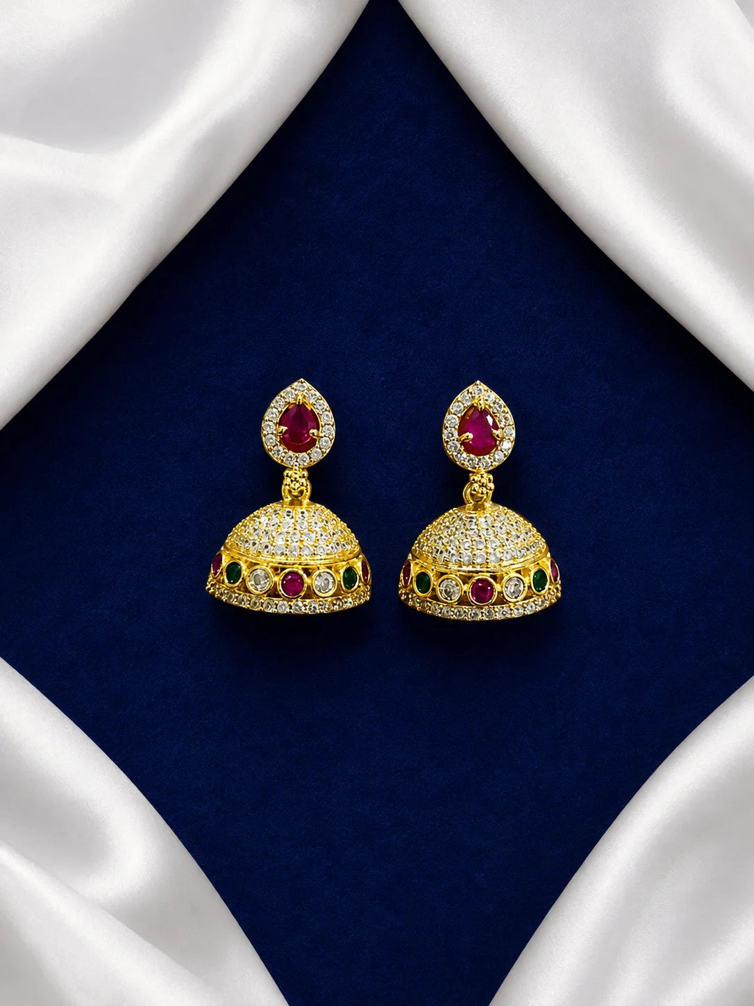 Ratnanjali AD Jhumka for Laddu Gopal, Radha Rani, Ram Lalla, Mata Rani and Other Deities