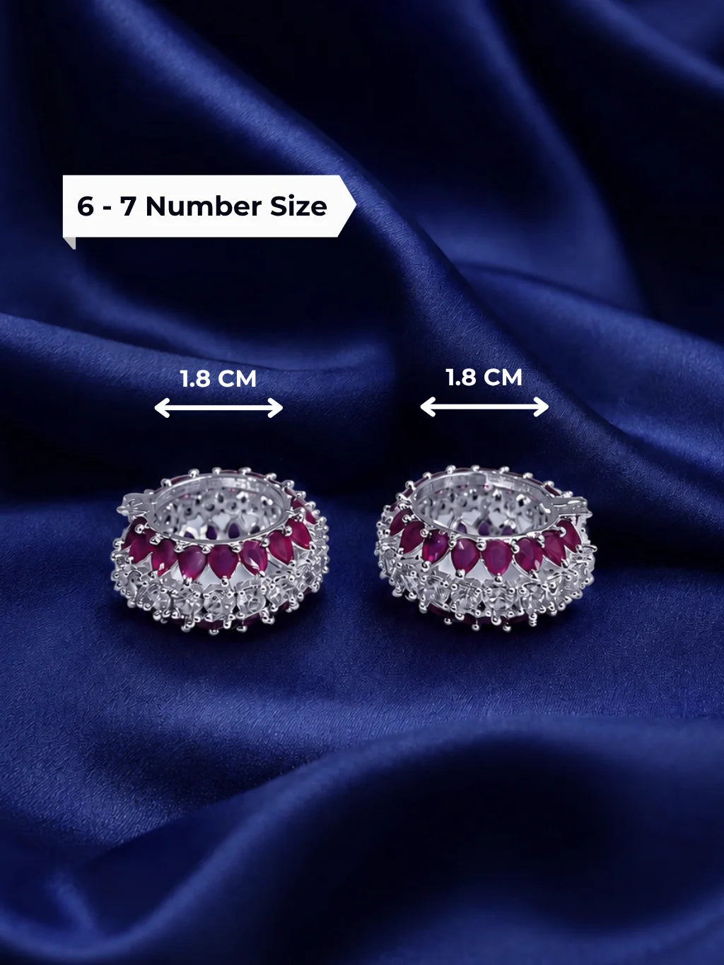 Ratnavali AD Bangles for Laddu Gopal with sparkling American diamond stones and gemstone-inspired design