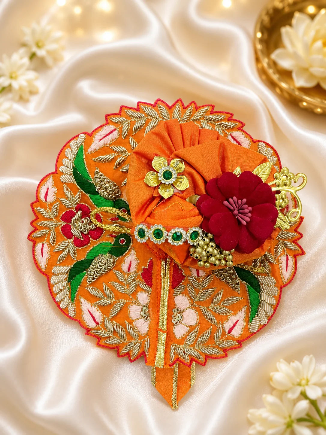 Heavy Resham Embroidered Laddu Gopal Dress
