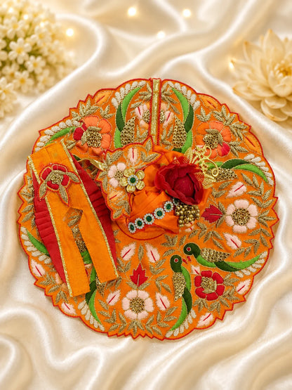 Heavy Resham Embroidered Laddu Gopal Dress
