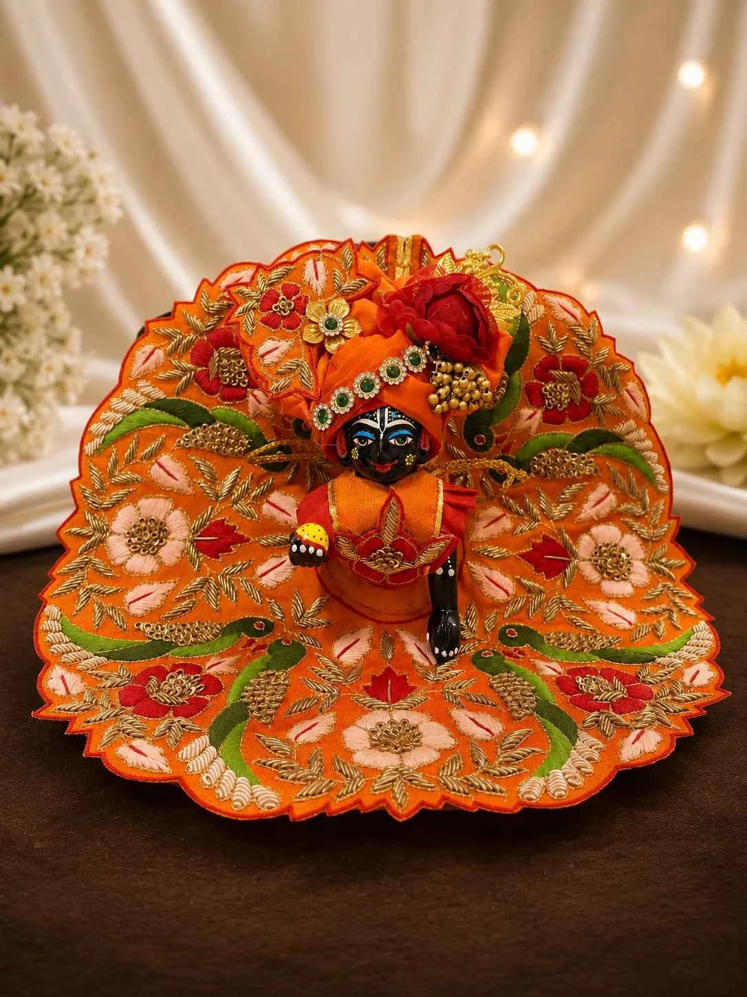 Heavy Resham Embroidered Laddu Gopal Dress