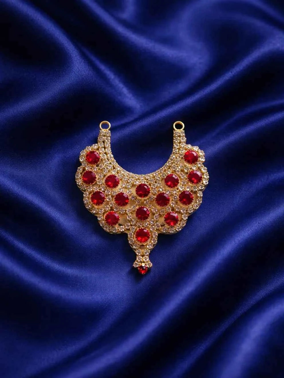 Red Stone Jerken Necklace for Deity