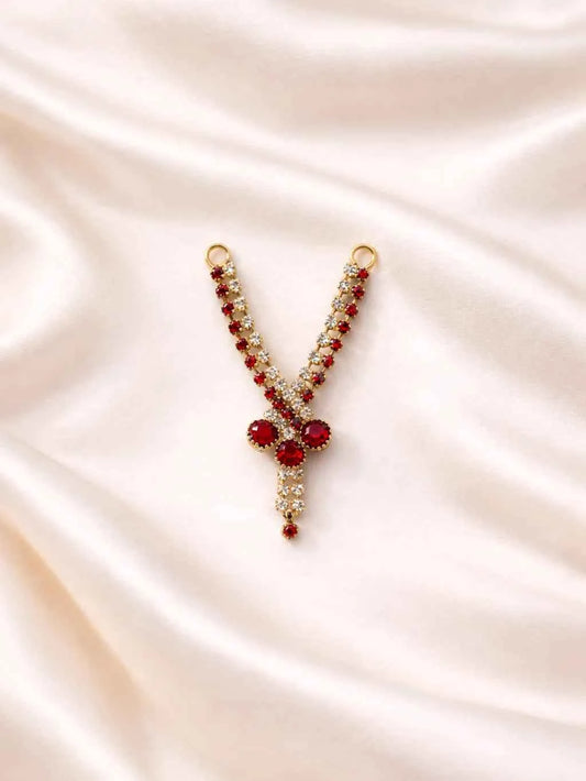 Laddu Gopal Jewellery - Red Stone