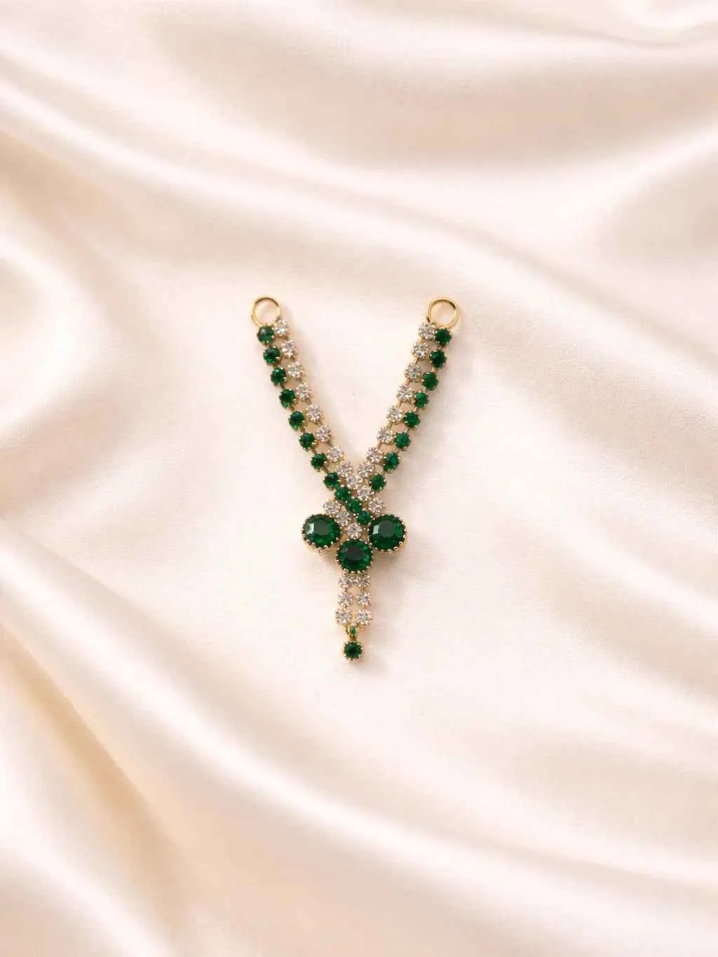 Laddu Gopal Jewellery - Green Stone