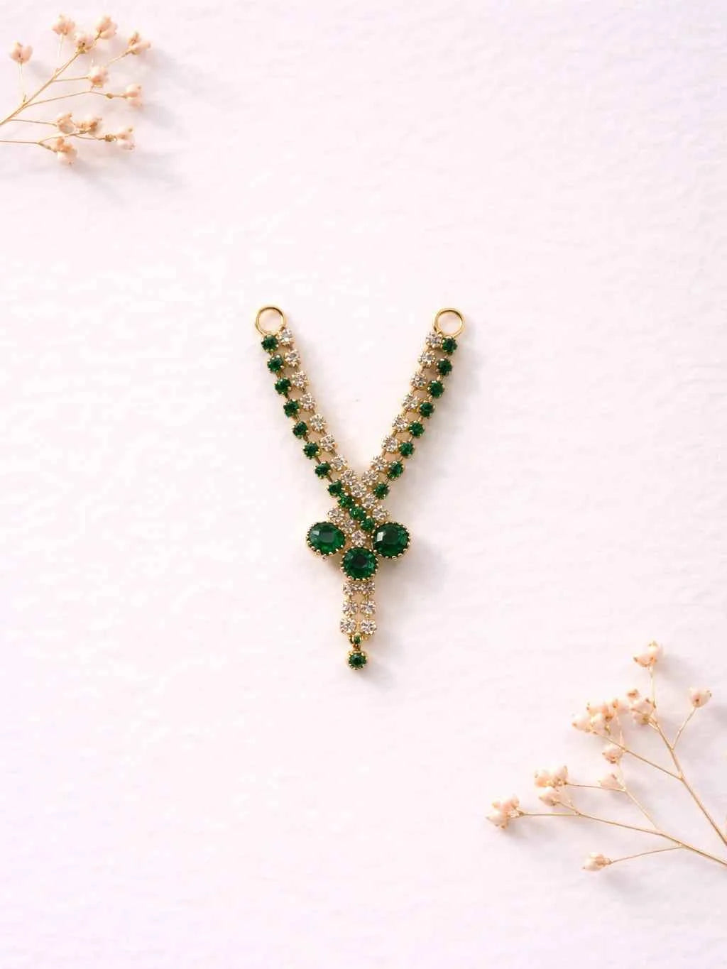 Laddu Gopal Jewellery - Green Stone