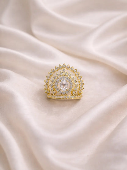 Royal Crystal Mukut for Deity