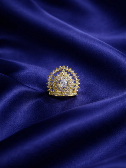 Royal Crystal Mukut for Deity