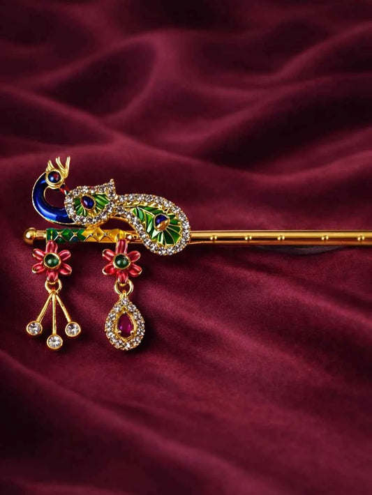 Royal Peacock AD Bansuri for Laddu Gopal